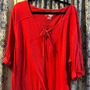 Just My Size Bright Pink Top